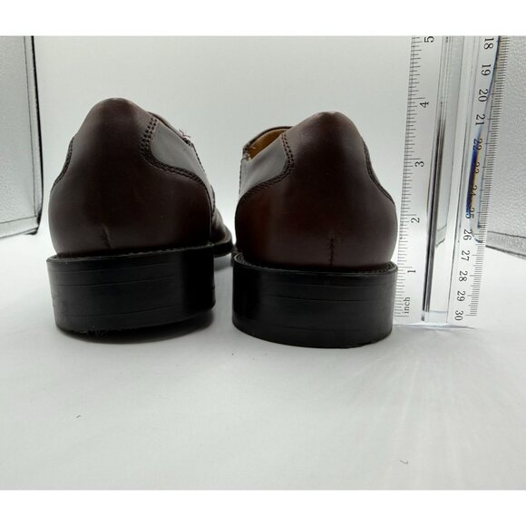 G H Bass & Co. Simon Loafers  Men's Size 8.5M Dark Brown Leather Dress Shoes - Picture 11 of 16